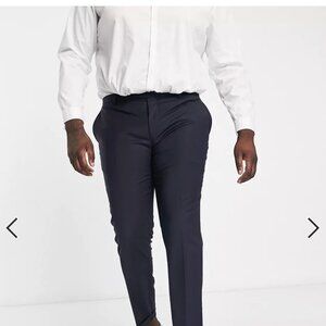 Twisted Tailor Plus buscot suit pants in navy W40 L32